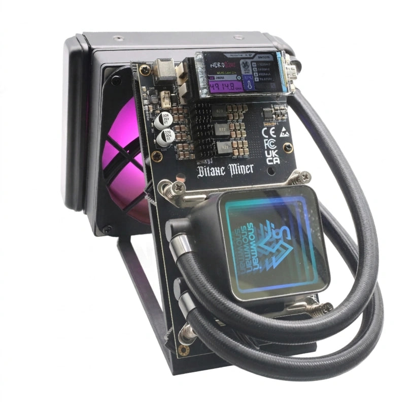 Bitaxe NerdQaxe++ Hydro 4.8Th/s BTC Solo Miner - 75W