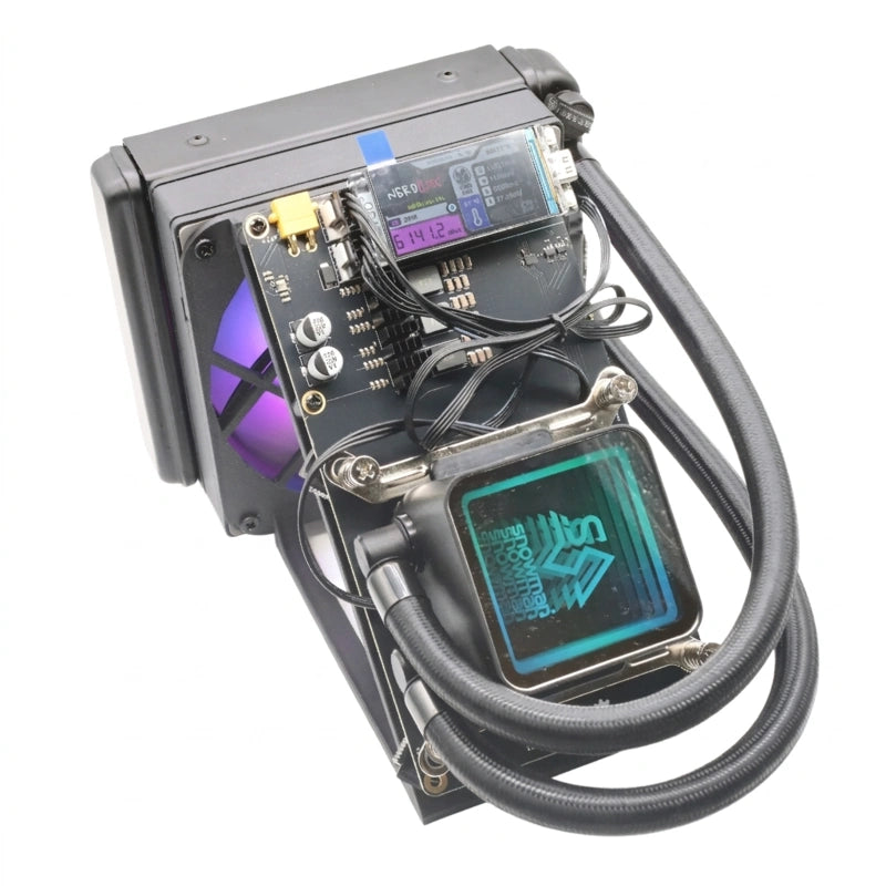 Bitaxe NerdQaxe++ Rev6.1 Hydro 6Th/s BTC Solo Miner - 100W